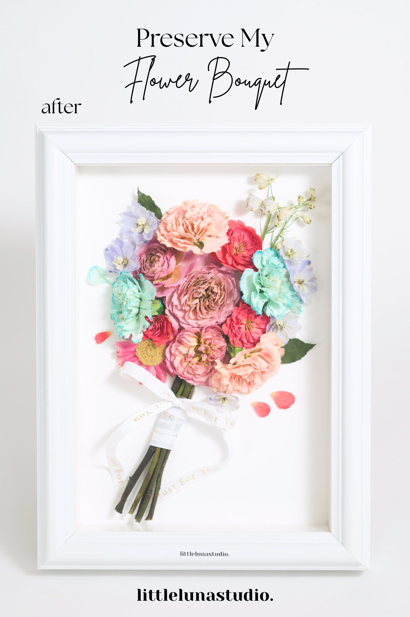 Wedding Bouquet A4 Frame