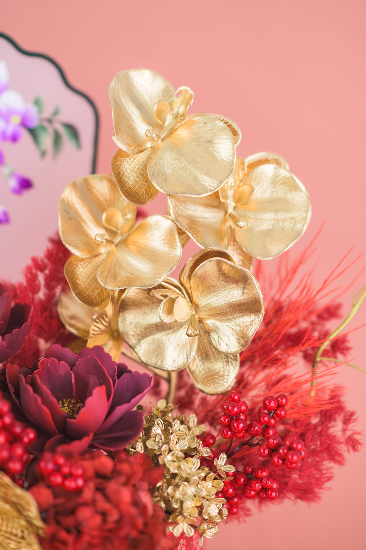 喜庆花开 Joyful Blooms (Red)