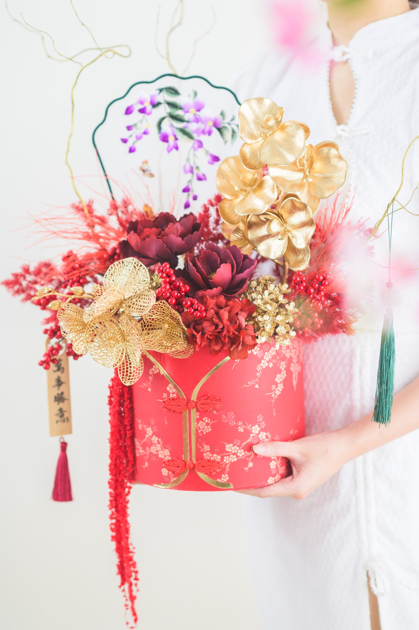 喜庆花开  Joyful Blooms (Red)
